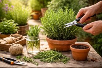 - Rozmaring: napos hely + jó vízelvezetés, metszés pedig dúsabb hajtást eredményez.