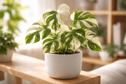 - Tarka mini könnyezőpálma: kompakt növés, krémszín-zöld mintázatú egyedi levelek, lakáson belül.