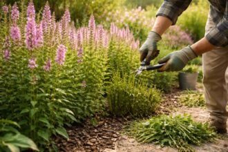 - Vesszős fűzény virága lilás, éves metszéssel pedig dúsabban nő, és megfelelő visszavágás.