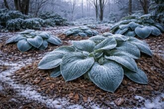 - Tojásdadlevelű árnyliliom télen mulccsal védi a gyökereket és alatta lévő talajt.