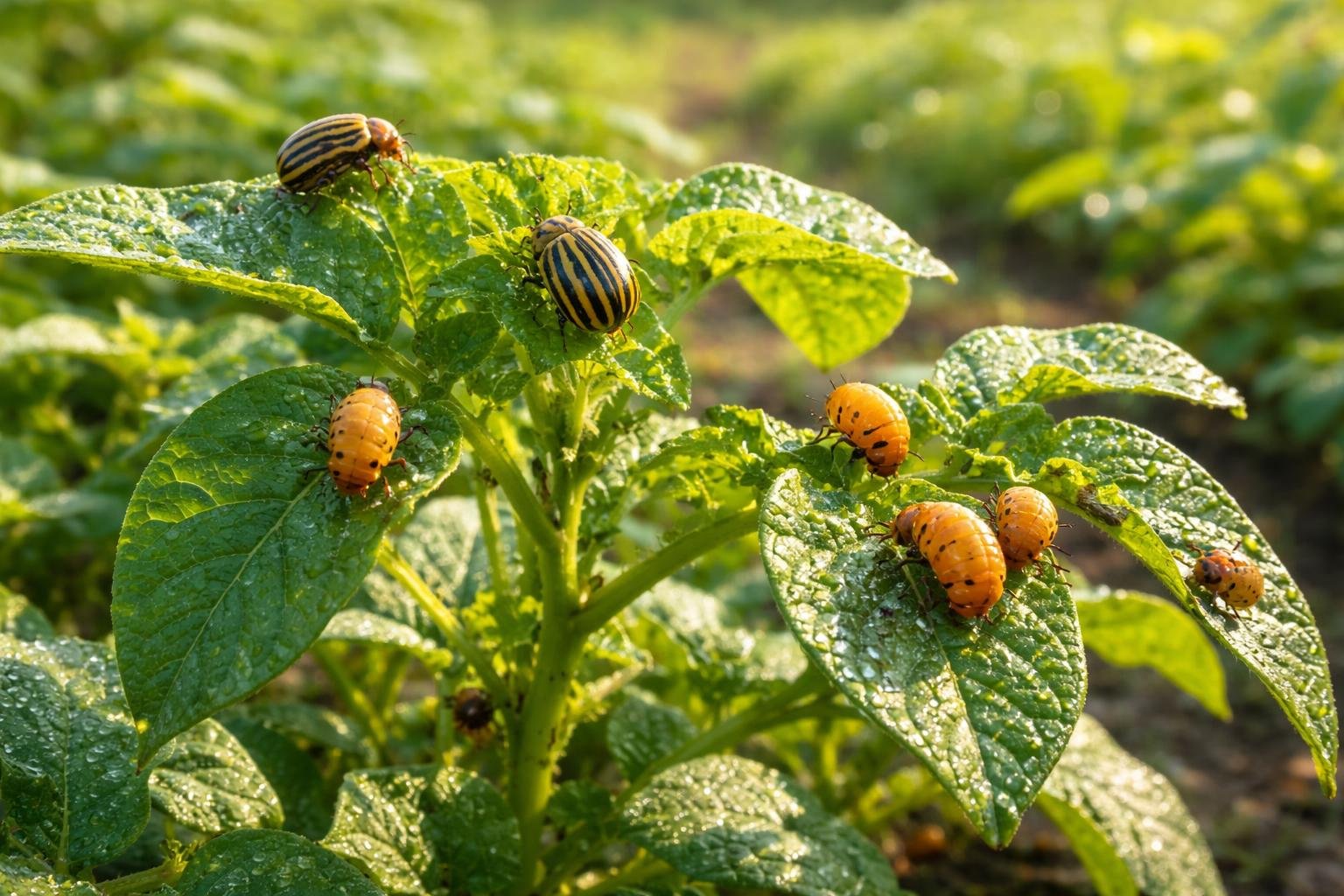 - Burgonyabogár figyelmeztet: gyorsan terjed, lerombolhatja a krumpli leveleit, és a termést is veszélyezteti.