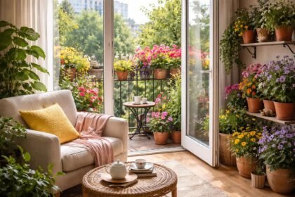 - Virágokkal az ablakban a fényérzet könnyen nő és otthonosabb a hangulat.