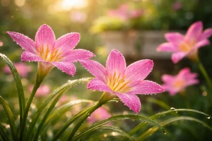 - Zefírvirág gyorsan virágzik eső után, és színes gyöngyszemeivel örvendeztet a kerítésen túli erkélyeken.