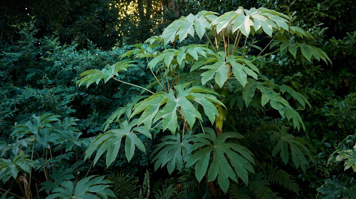 - Papírarália Tetrapanax papyrifer: látványos levelek, gyors növekedés, téli védelem fontos.