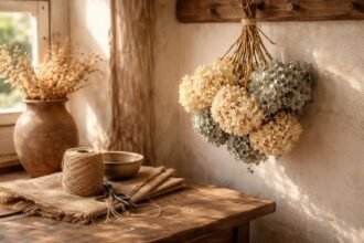 - Hortenziából szárított virágfejek hosszú élettartamúak, ha megfelelően levegőn száraz helyen szárítod.