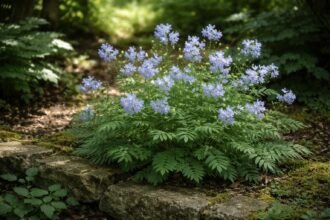 - Indás csatavirág: árnyékos kertekben is virágzik, és látványos zöld lombja.