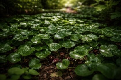 - A kereklevelű kapotnyak örökzöld, árnyékos területeken magától is terjeszkedik, zöldes foltokat alkotva.