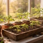 - Paradicsom a magról való kezdés titka: világos ablakban a palántaélet.