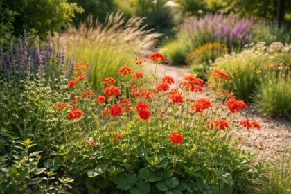 - Skarlátvörös gyömbérgyökér: évelő, napos helyen élénk narancsvörös virágzatot ad minden évben.