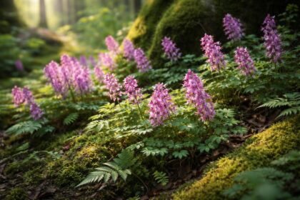 - Ujjas keltike: tavasszal korán virágzik, árnyékos erdőben díszítő növény, kedveli a párás talajt.