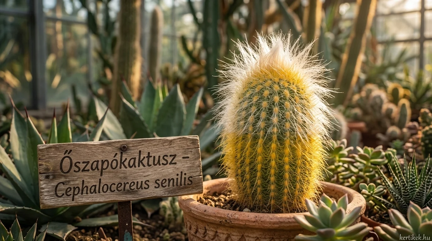 - Őszapókaktusz: fehér szőrzetével jellegzetes, Mexikóból származó, lassú növésű, szeret fényt.