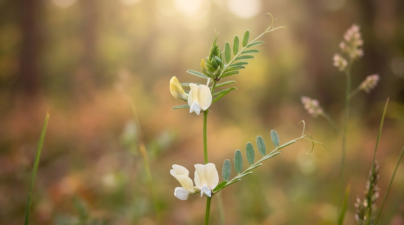 - Bükköny (Vicia) gondozása megmutatja, hogy nitrogén-ellátást javító zöldtrágya miért hasznos a kertben.