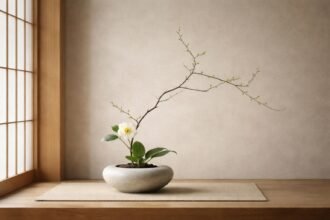 - Ikebana a virágokat tér ritmusával és vonalakkal harmóniában rendezi a kifejezésre törekedve.