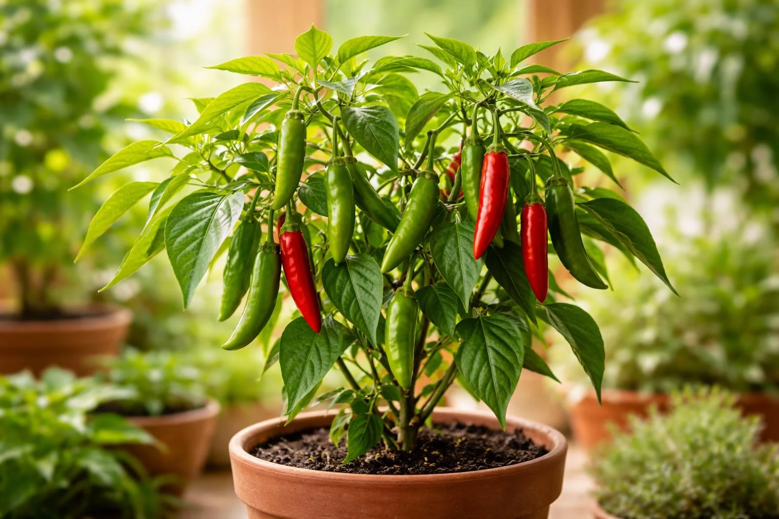 - Serrano paprika: közepes erejű, aromás fajta, termelékeny és könnyen nevelhető.
