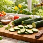 • Cukkini alacsony kalóriatartalmú, rostban gazdag zöldség, tele vitaminnal és ásványi anyagokkal is.
