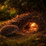 • Sünbarát kert − a tüskés vendégek éjszaka biztonságos búvóhelyet keresnek a száraz ágak alatt.