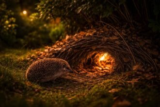 • Sünbarát kert − a tüskés vendégek éjszaka biztonságos búvóhelyet keresnek a száraz ágak alatt.