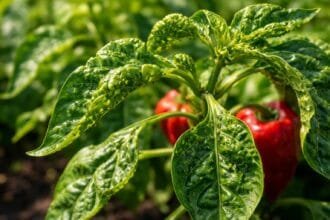 • Paprika levelei fodrozódnak: gyakori tünet, amely stressz vagy kártevők okozhatnak