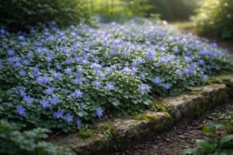 - Balkáni harangvirág hosszú virágzású évelő; talajtakaróként is kiváló a kertekben.