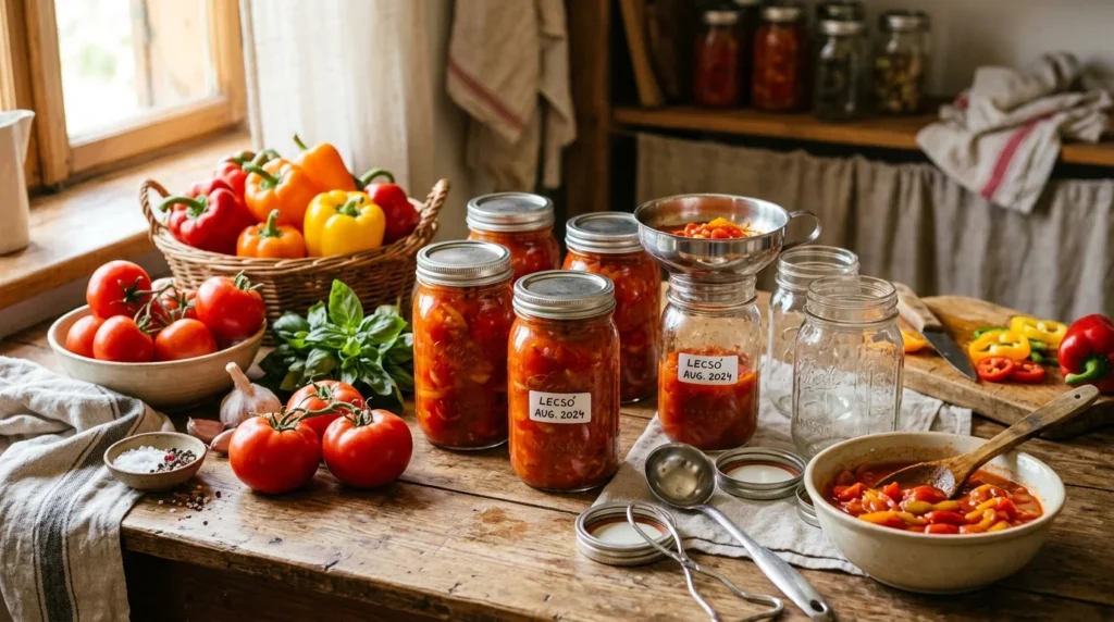 - Augusztusi befőzés: a paprika és paradicsom együtt üvegbe zárva ízletes lecsó készülhet